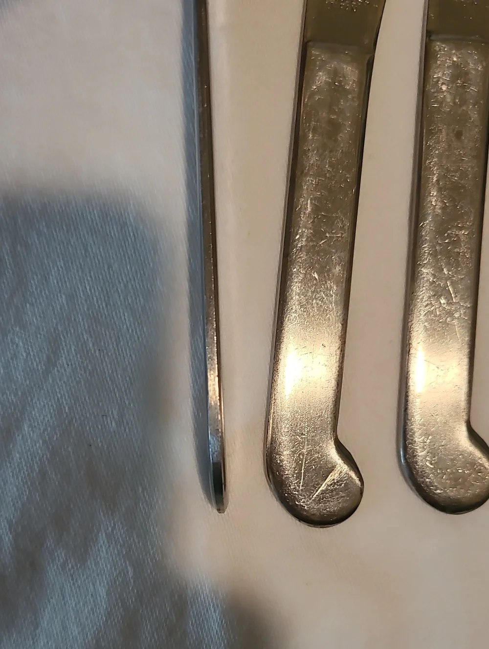 Knobler Stainless Japan Flat Handle Butter Cheese Spreader 8 Pieces